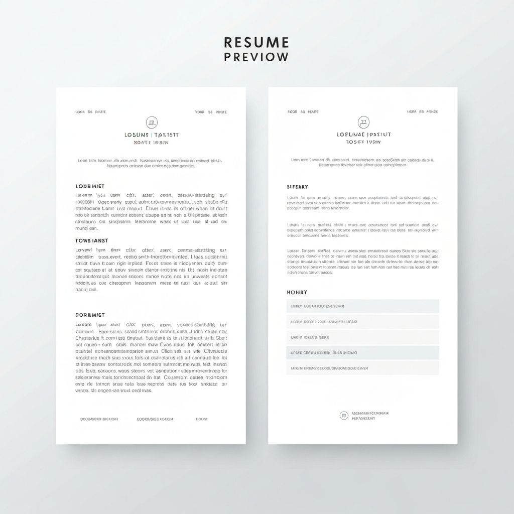 Resume Template Preview